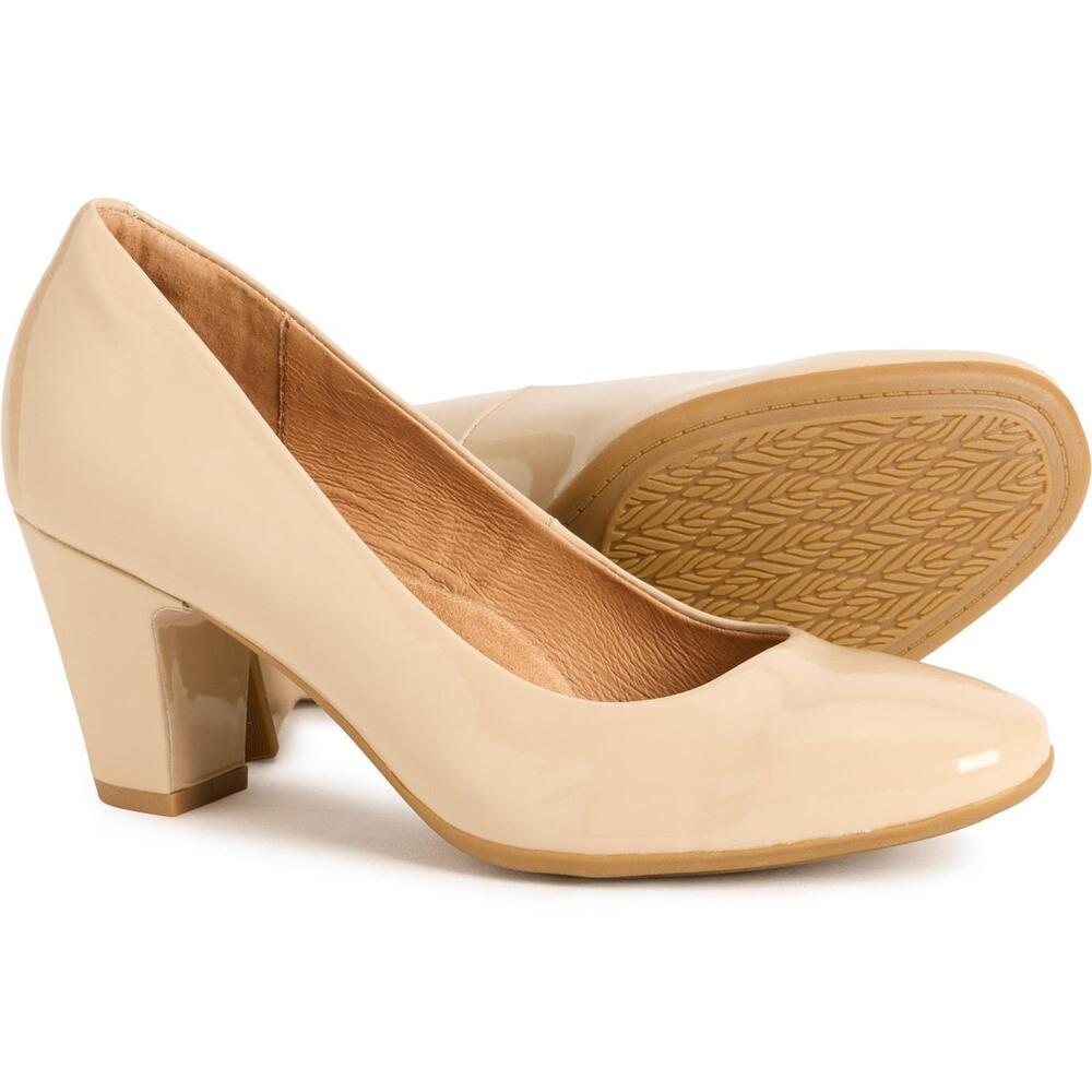 NEW SOFFT women's lana mid-height heel in latte